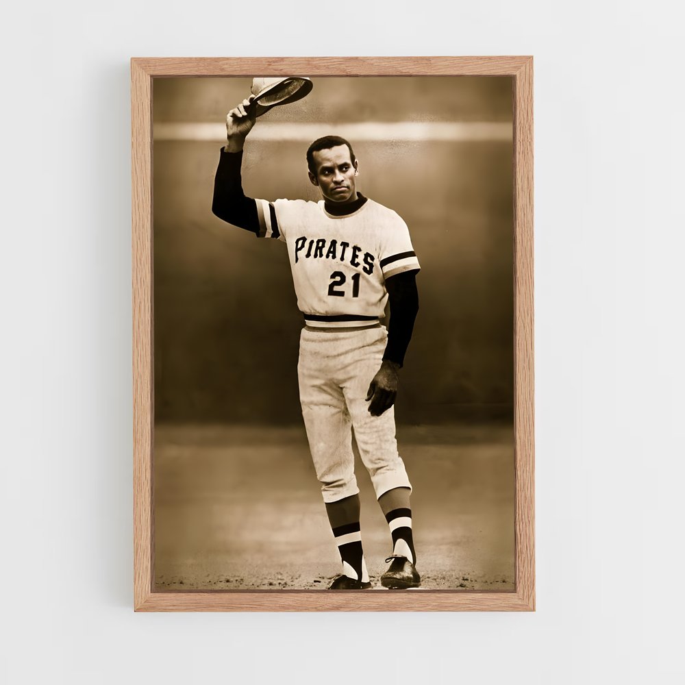 Poster Roberto clemente – affiche Baseball (vue 4)